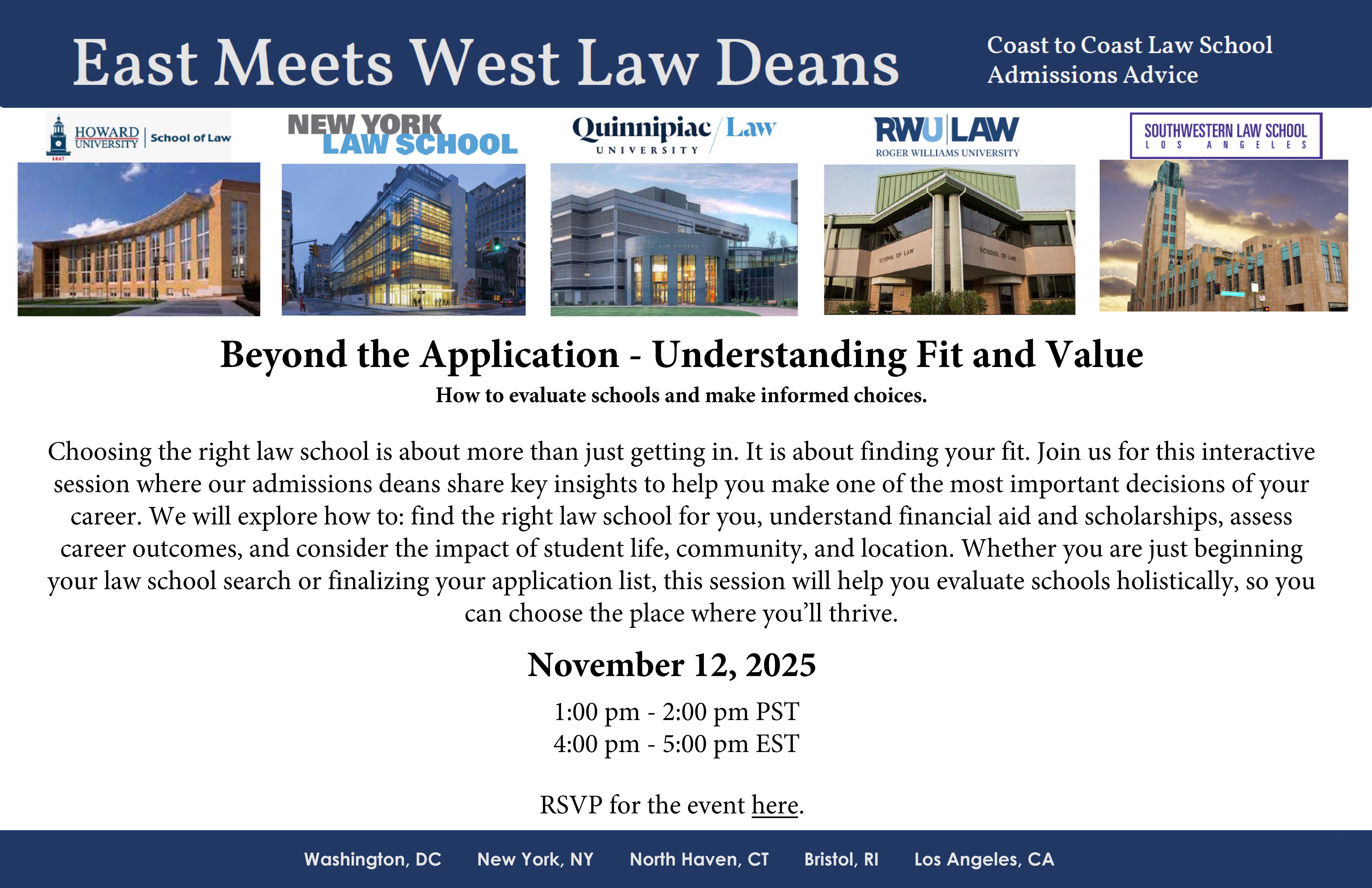 East Meets West November event registration link